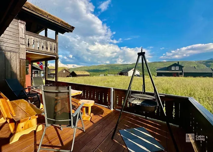 Indoor Hot Tub, Views & Nature, Cosy Family At Filefjell 度假居